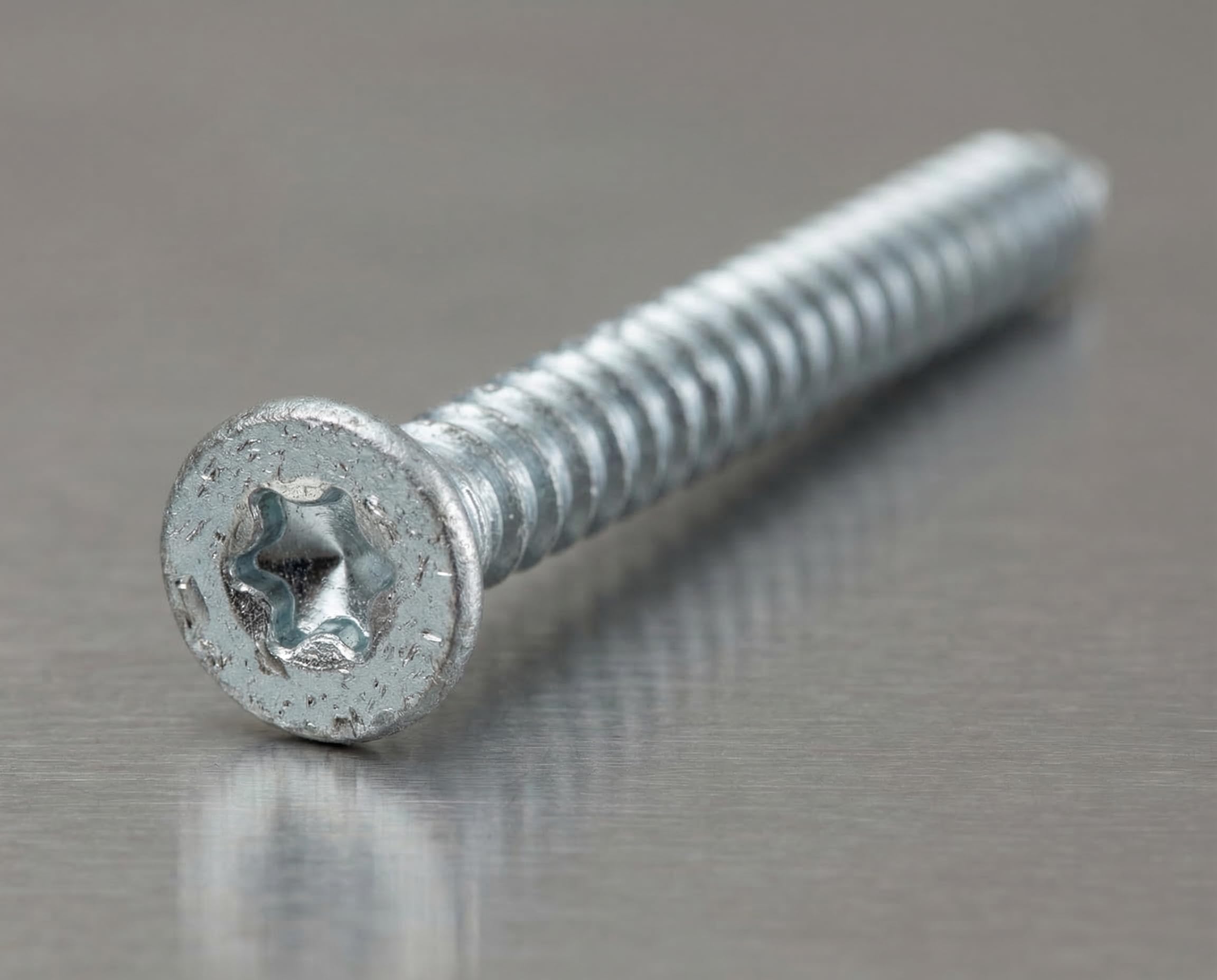 Rahmenschrauben Stahl verzinkt 7,5 x 182 mm, 100 Stück, Flachkopf TX30, Vollgewinde, dübellose Fenster- und Türrahmenmontage