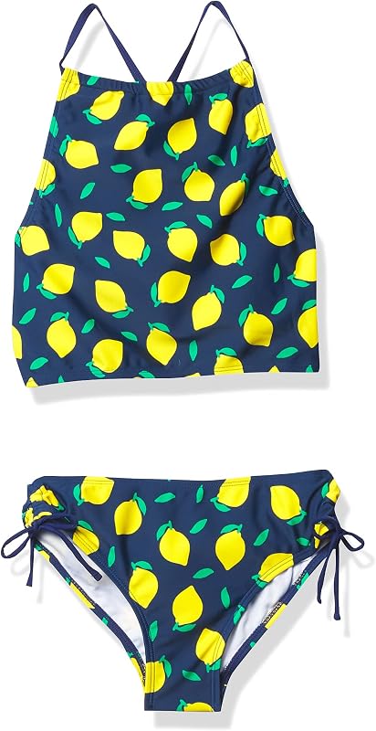 Kanu Surf Girls Daisy UPF 50 Beach Sport Halter Tankini 2-Piece Swimsuit