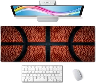 Basketball Large Gaming Mouse Pad Keyboard Desk Pad Extended Mouse Pad Gaming Office Decor, PC Laptop Mouse Pads Large (