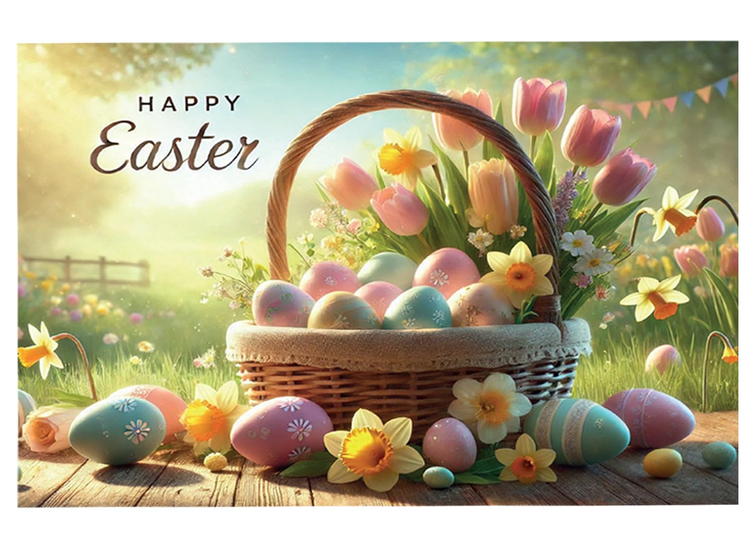 Easter Cards Pack of 8 Mixed Easter Designs. Ecofriendly, Recyclable, plastic free cards, and Envelopes Blank Inside - Image 2