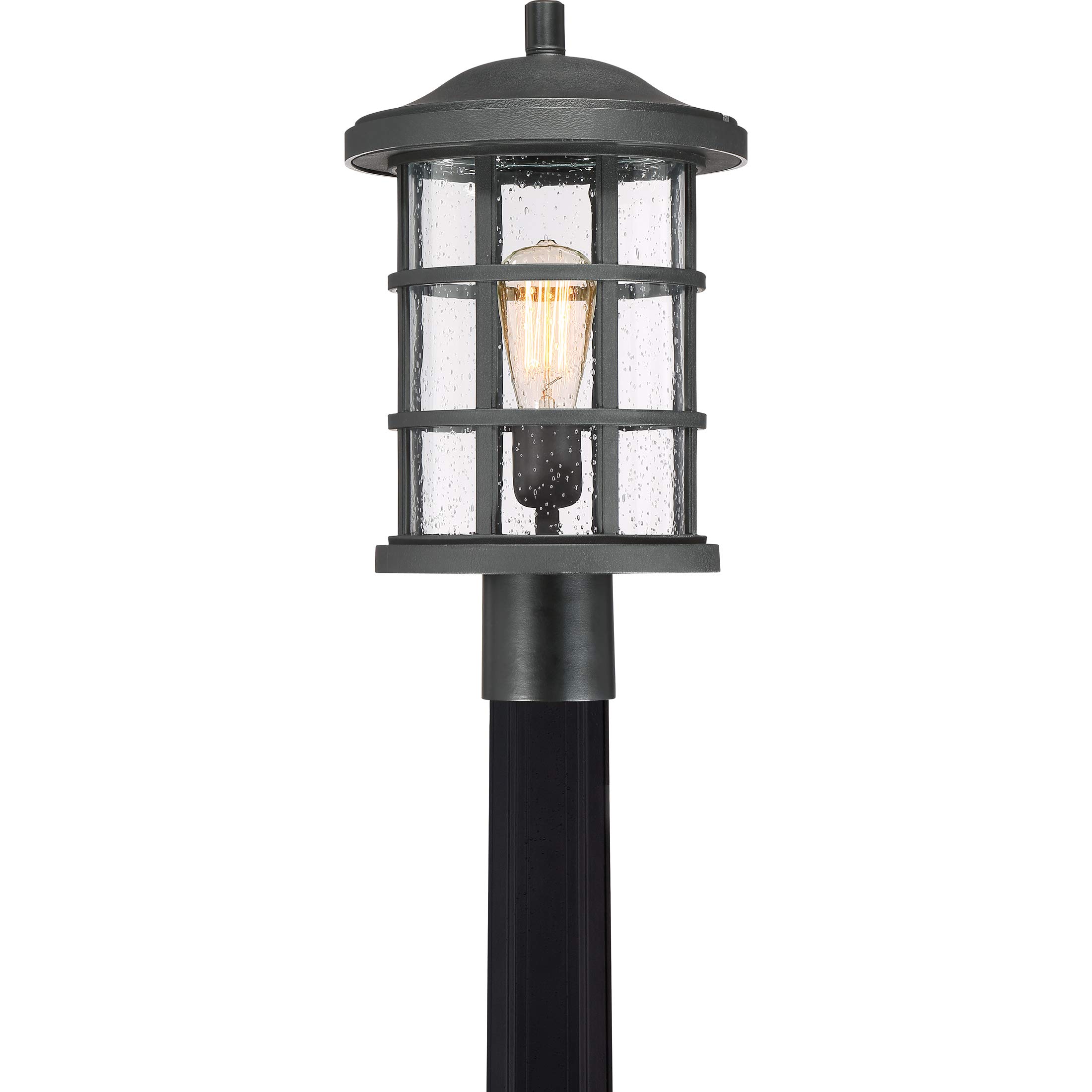 Quoizel Crusade 1-Light Earth Black Outdoor Post Lantern