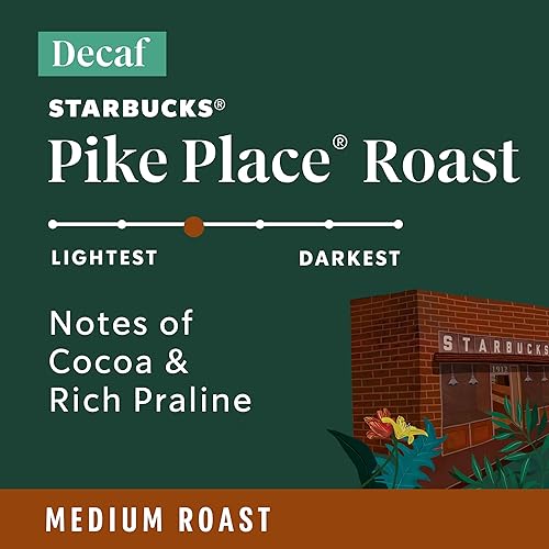 Vista 27 de Starbucks Pike Place Roast - Café molido con tostado medio, 100 % Arábica, 1 bolsa (28 onzas)