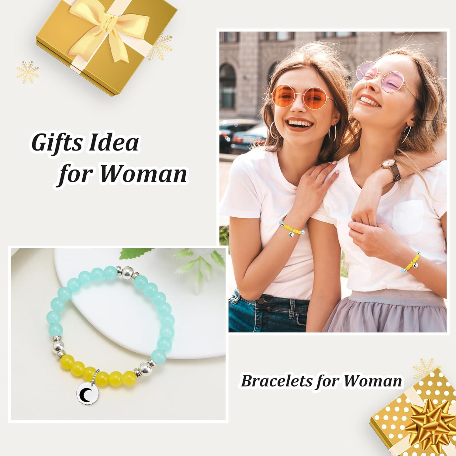 Grandma Beads Bracelets for Women Grandmother Thank You Gifts Grandma Gifts for Mothers Day Nana Beaded Stretch Bracelets Christmas Birthday Present for Nana Gigi Mimi Grandmother Stretch Jewelry - Image 7