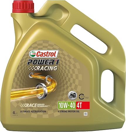 Castrol POWER1 Racing 4T 10W-40 Aceite para Moto 4L Versión Anterior