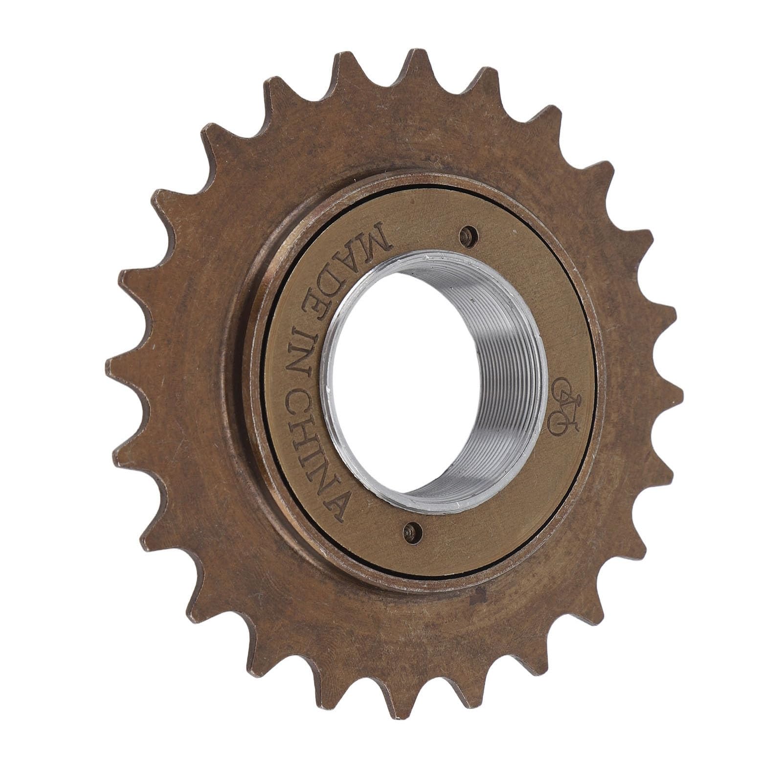 BuyWeek Ruota Libera per Bici, 24 Denti Pignone in Acciaio Ruota Dentata a velocità Singola Accessorio di Ricambio per Bicicletta