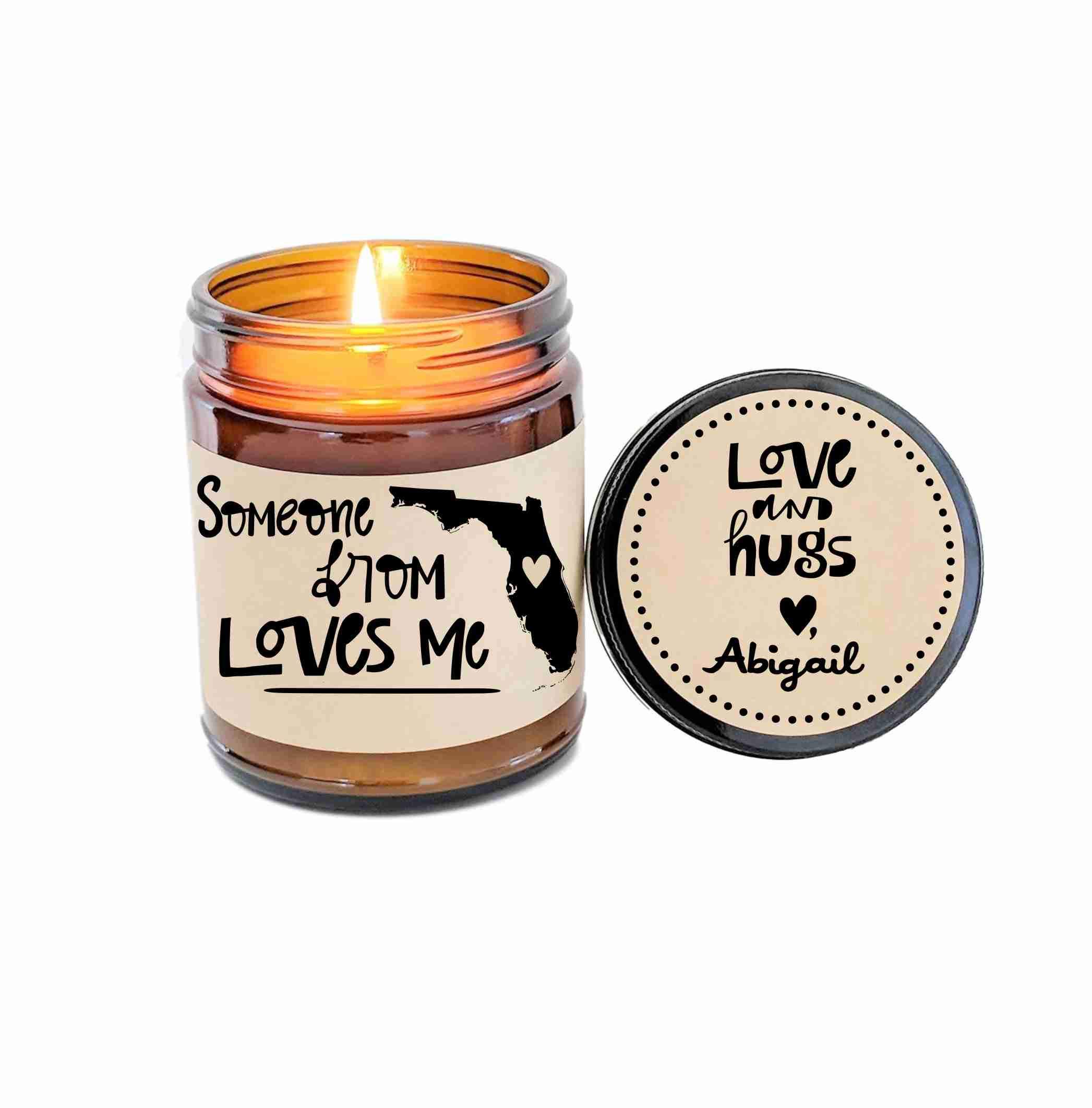 Someone from Florida Loves Me Hand Poured Soy Candle