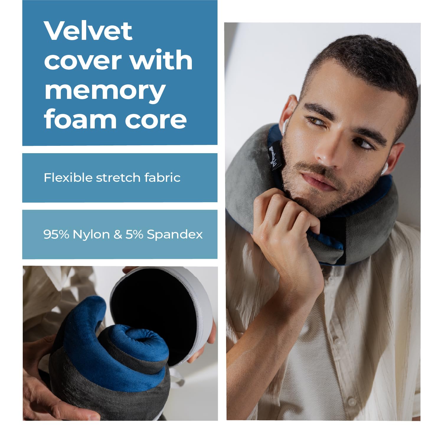 Lifelong Travel Neck Pillow - Premium Comfort -4 Lifelong Travel Neck Pillow - Premium Comfort -4