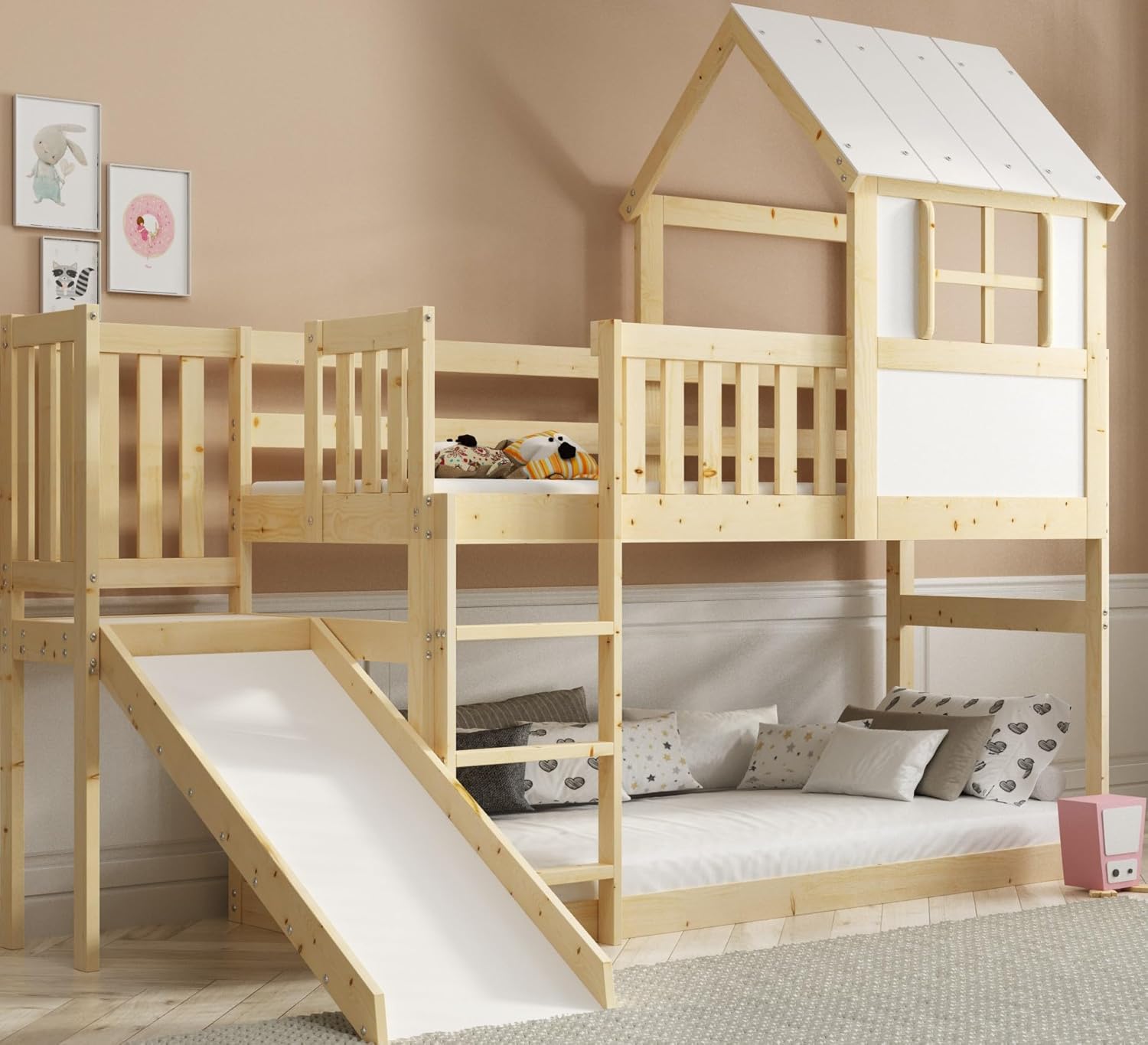 Schne Spielbett Mit Rutsche Bild