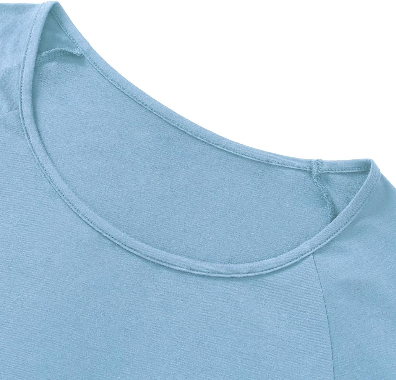 Latuza Women's Viscose Pajama Tops Crewneck 3/4 Sleeves Sleep Tee