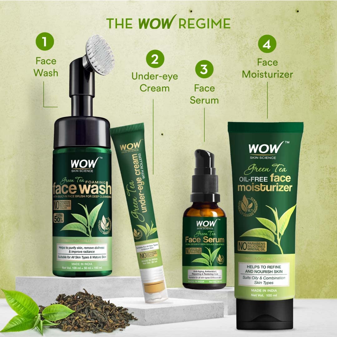 WOW Skin Science Green Tea Under Eye Cream with Rollers for Dark circles | Puffy Eyes - 20 ml — Amazon image 7