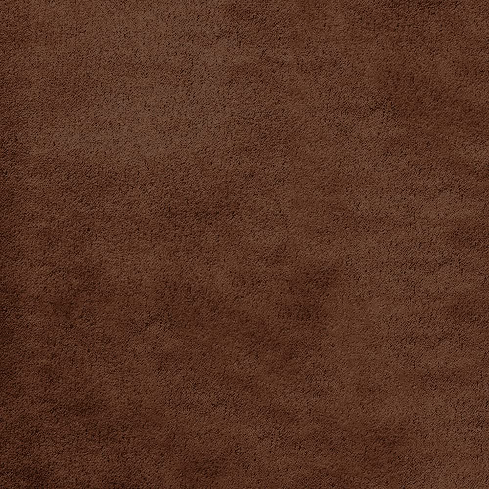 DESHOME Alessia 5 mètres - Tissu au mètre d'ameublement effet suède Microfibre suédine hydrofuge pour canapés, chaise, coussins, accessoires Brun terre foncé