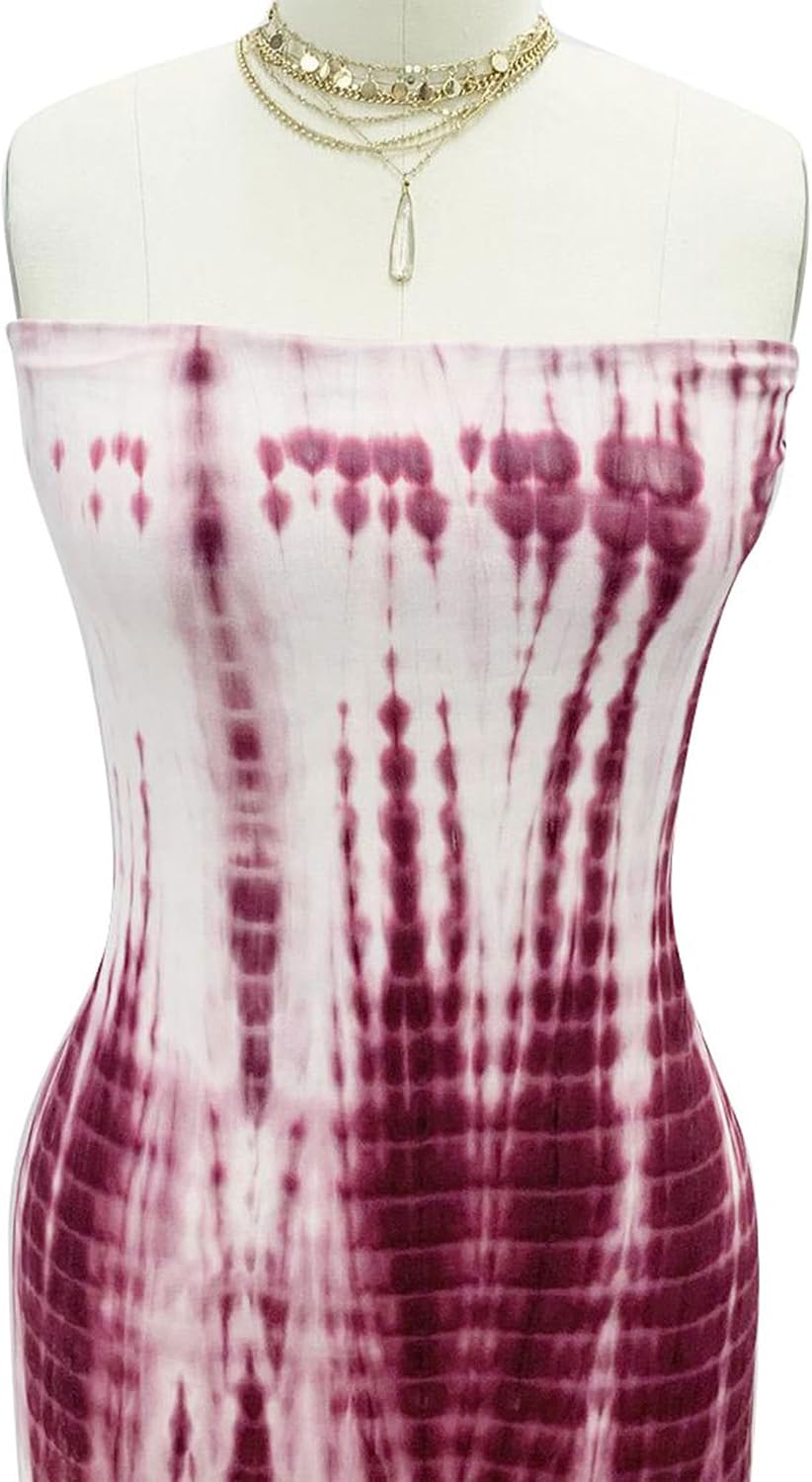59" Wide Hand Tie Dye DTY Double-Sided Brushed Fabric by The Yard – Lightweight, Stretchy & Breathable for Apparel, Activewear, Accessories & DIY