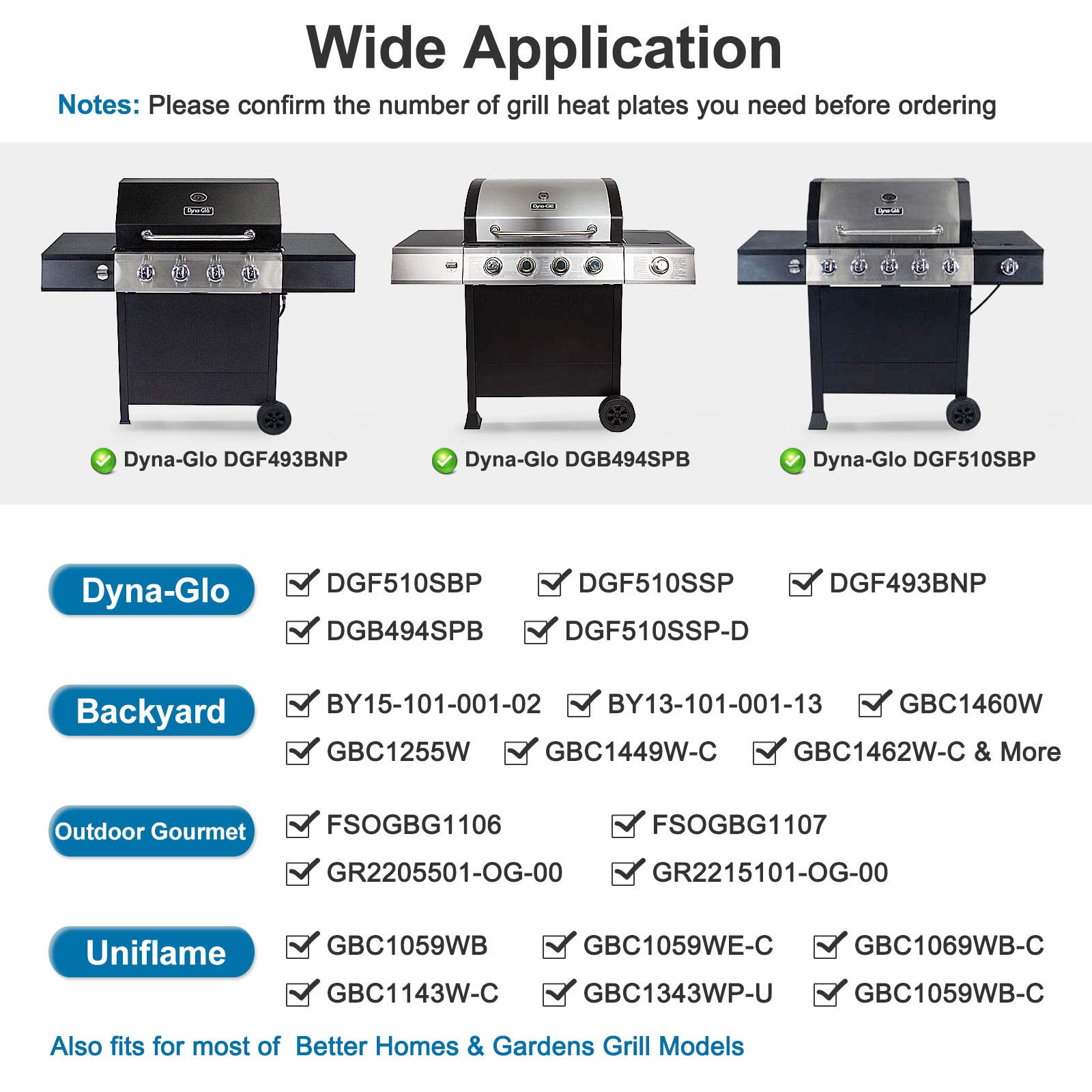 Grille Bbq Criditpid Grill Replacement Parts For Dyna-Glo