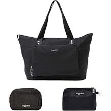 Baggallini Carryall Expandable Packable Tote + Mini Pocket Cosmetic + On the Go Daily RFID Pouch