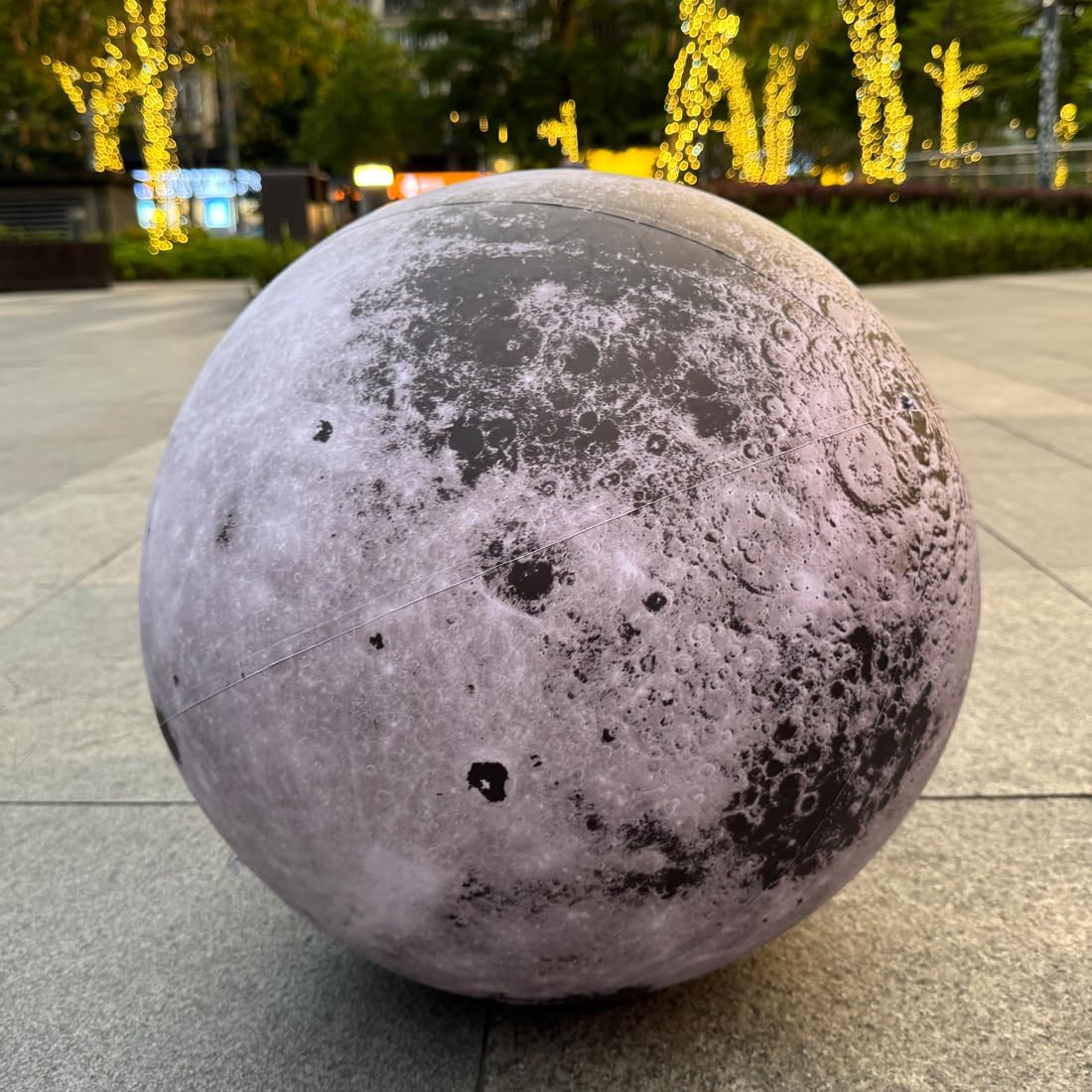 60'' Large Inflatable Moon, Inflatable Solar System LED Planet Balloon for Educational Institution/Planetarium/Store/Club Decoration