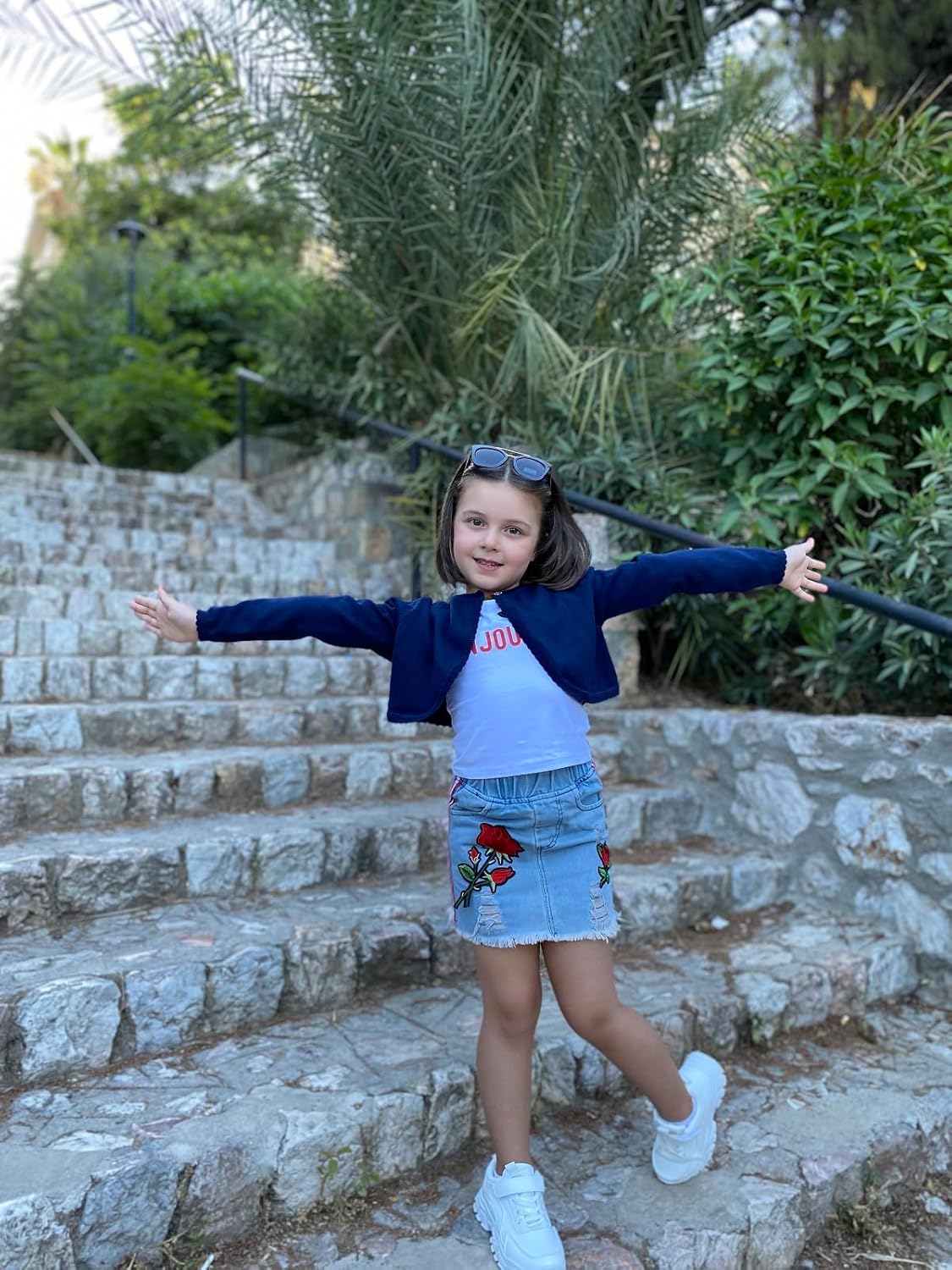 Miipat Toddler Girls Cardigan Long Sleeve Bolero Shrug Kids Knit Sweater Cover Up Button Closure Cropped Tops - Image 2