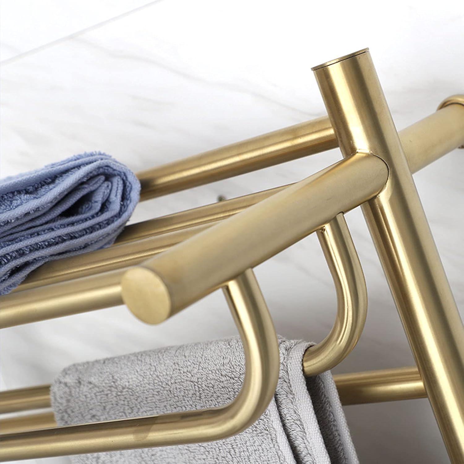 Heated Towel Rack, Electric Towel Warmers, Electric Heated Towel Rail, Intelligent Constant Temperature Hotel Household Drying Rack Wall-Mounted Bathroom Rack,Plug in,Electric Tow