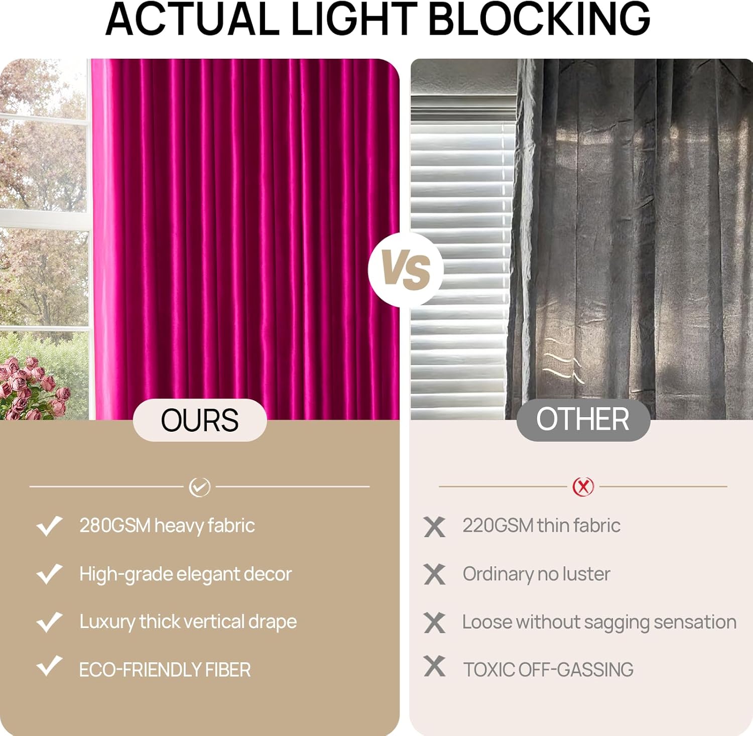 Hot Pink Velvet Curtains 96 Inches: Pinch Pleated 2 Panels Elegant Girls Living Room Darkening Thermal Insulated Drapes with Hooks- Luxury Soundproof Noise Reducing Back Tab Window Curtain for Bedroom