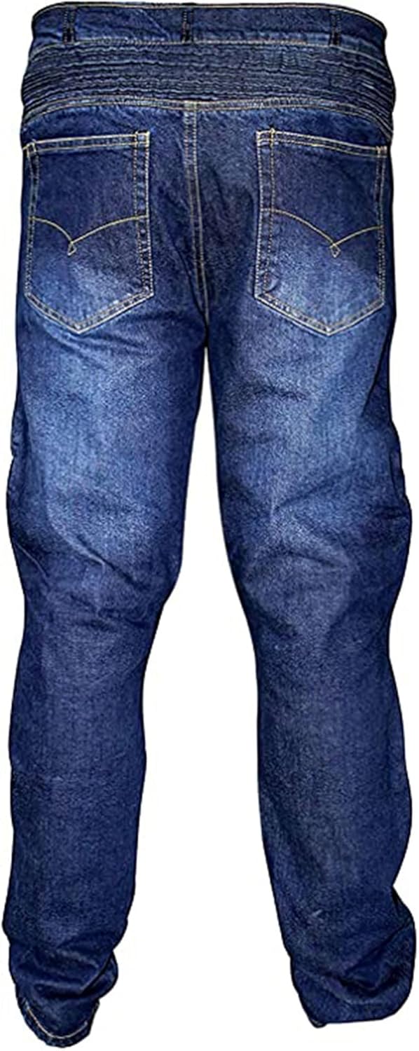 Mens Motorbike Jeans Protective CE Approved Armored Pant Rider Jeans Hip and Knee Protection Safety Pants