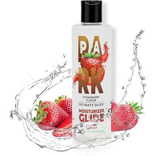 Water-Based Lube Fun/Flavoured Lubricant Lube for Men, Women and Couples, Made Without Added Sugar, 8 fl oz(Sexy Strawberry)