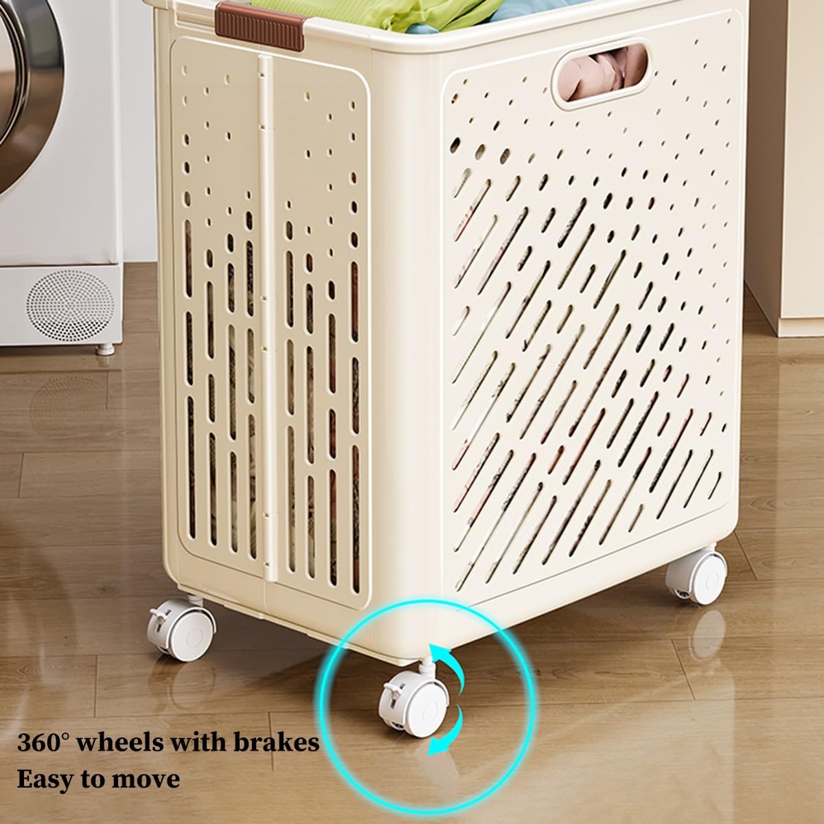 Panière à Linge Pliante Rose - 37x37x31 Cm, Tissu, Rangement Pratique Pour Buanderie, Salle De Bain, Chambre - 14