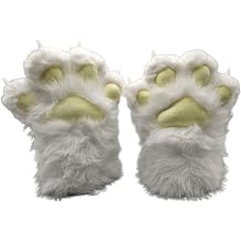 Faux fur Furry costume Cat Claw Gloves Animal furry paws Cosplay Accessories cat costume adult