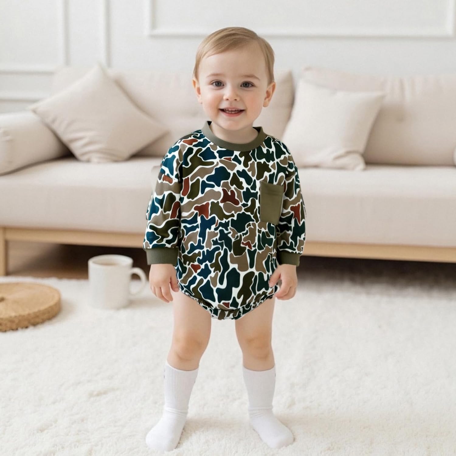 Newborn Baby Boy Western Outfit Mallard Duck Bodysuit Country Farm Cowboy Romper Hunting Clothes - Image 3