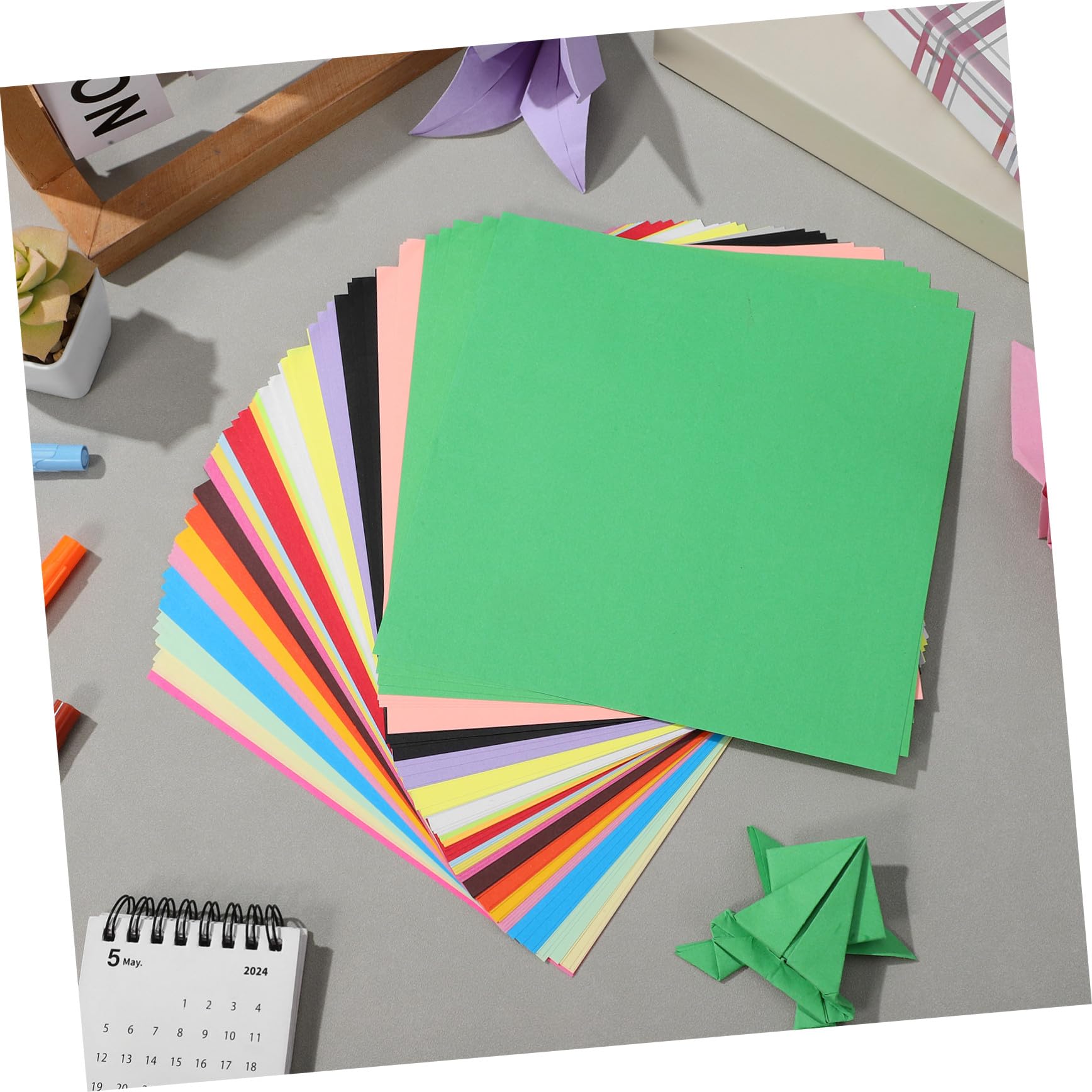 Papel de Origami de Colores Mixtos 200 Piezas Cuadradas
