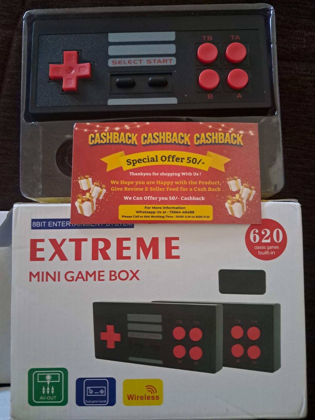 Buy Viart Creation™ Extreme Mini Plug and Play Wireless Game Box HD ...