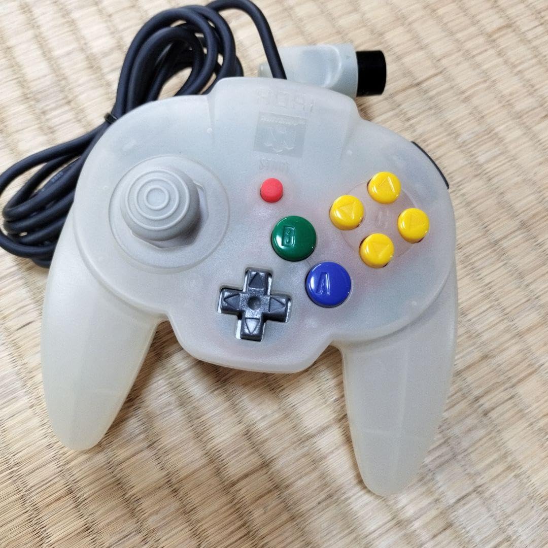 ニンテンドー64 美品　ホリパッドミニ　スノーホワイト 任天堂 ニンテンドー 64 コントローラー ホリパッドミニ スノー
