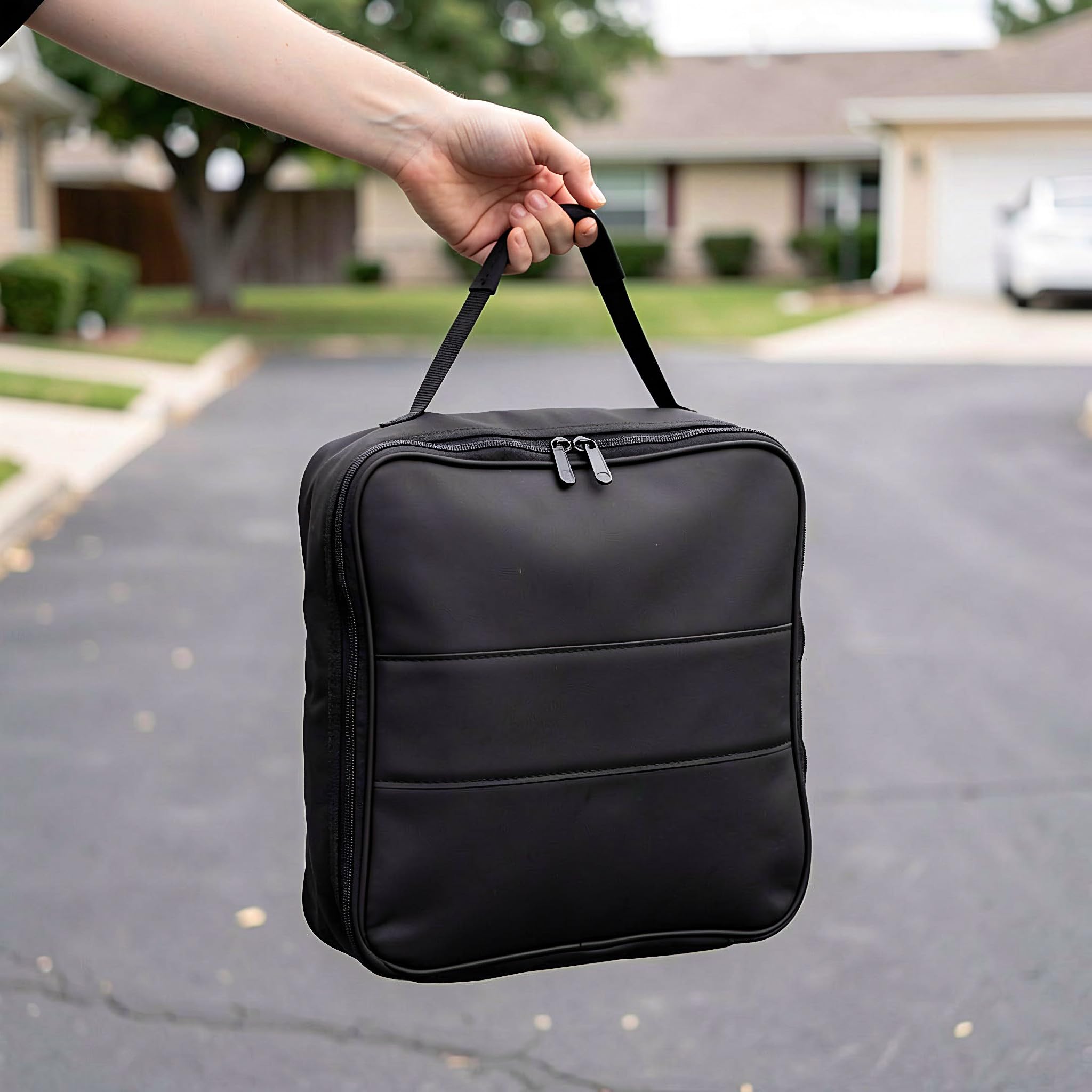 Gatuida Bolsa universal a prueba de polvo para cargador de coche | Estuche de viaje para cable de carga, de piel sintética, bolsa impermeable para guardar cables, organizador de de