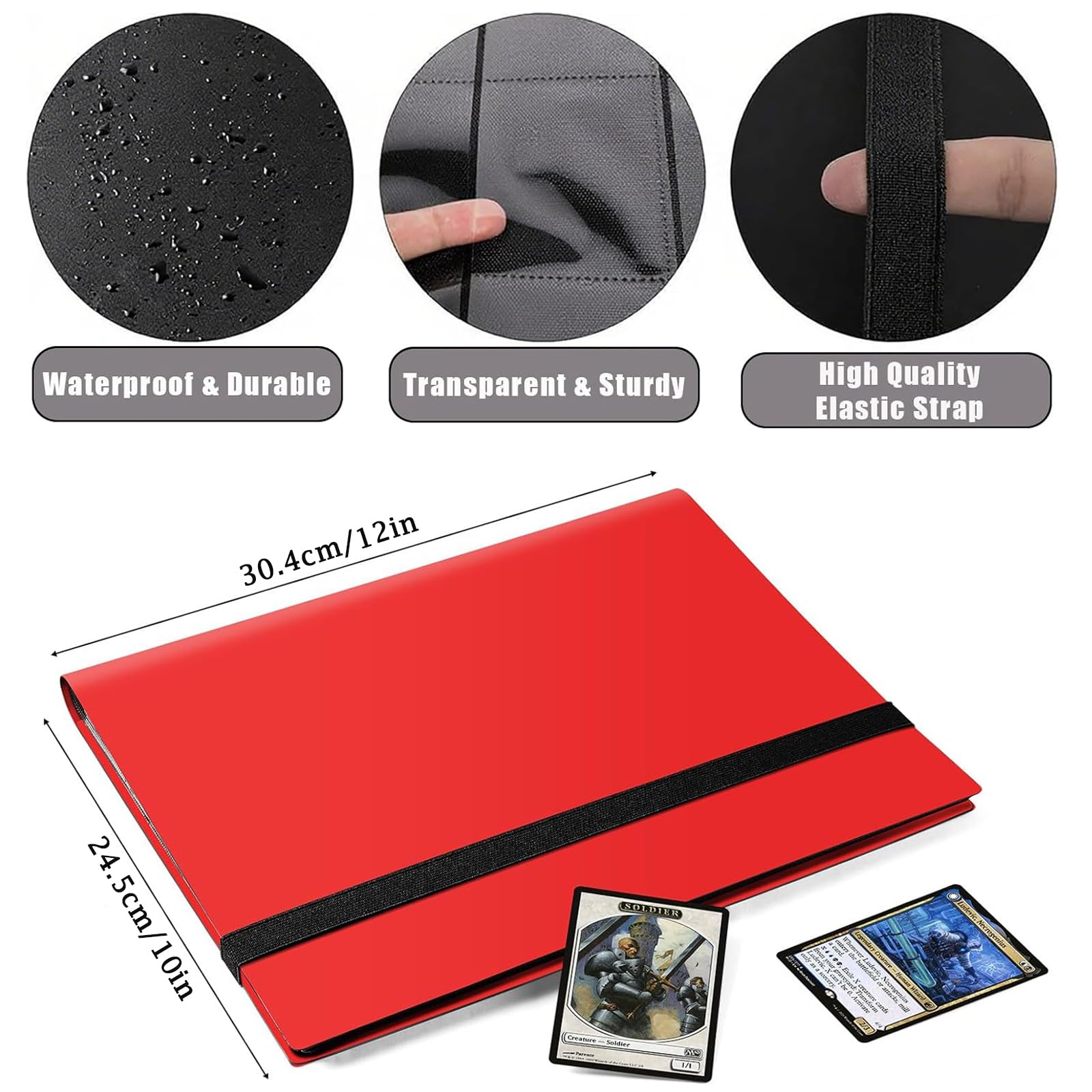Eastrise 9-Pocket Trading Card Binder, Pocket Trading Card Album, 20 Pages Holding 360 Pockets - Image 2