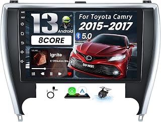 8Core Car Radio for Toyota Camry Radio 2015 2016 2017 : Upgrade Android 13