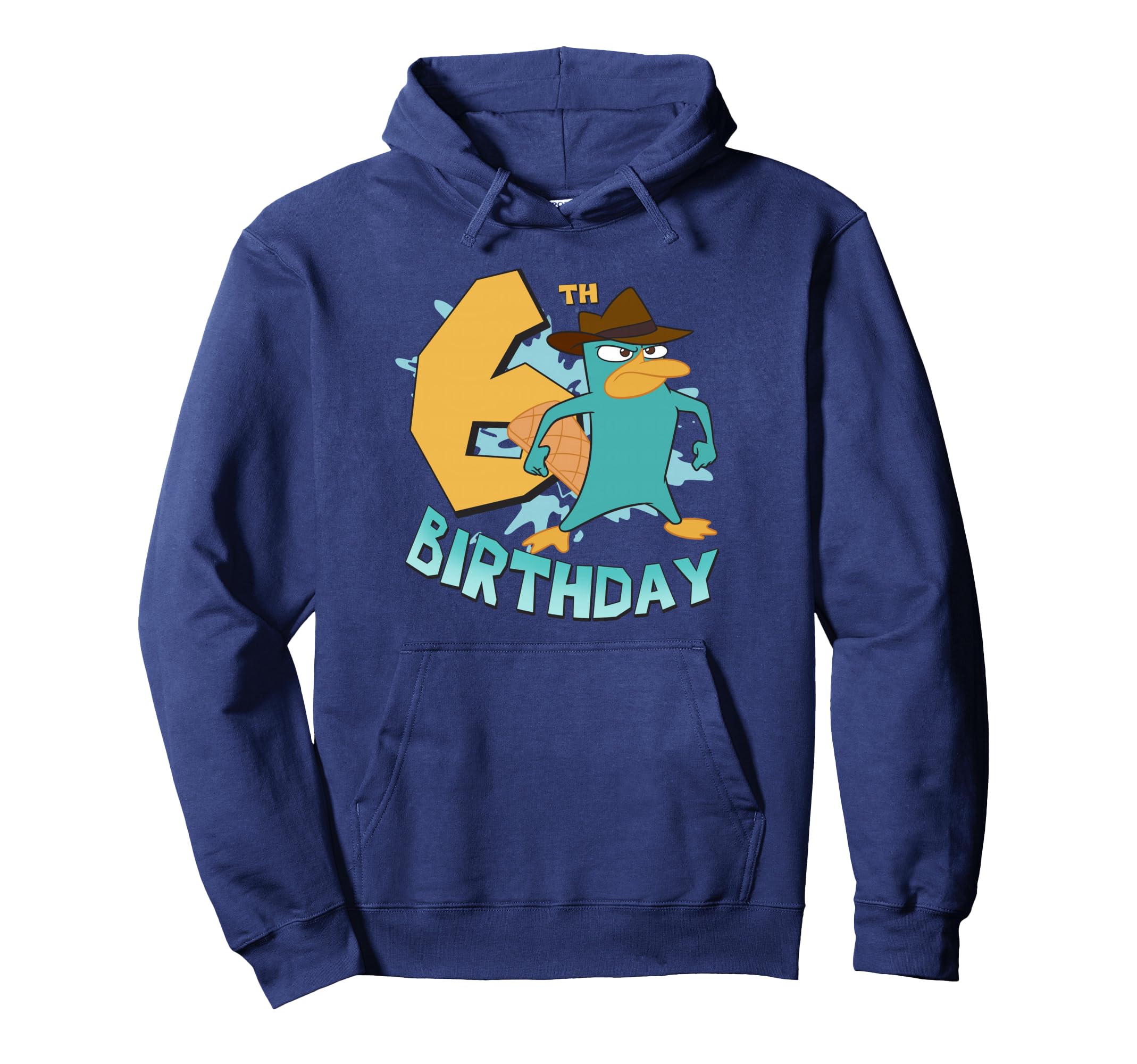 Phineas and Ferb Perry sweatshirt capuche motif anniversaire 6 ans fille garçon