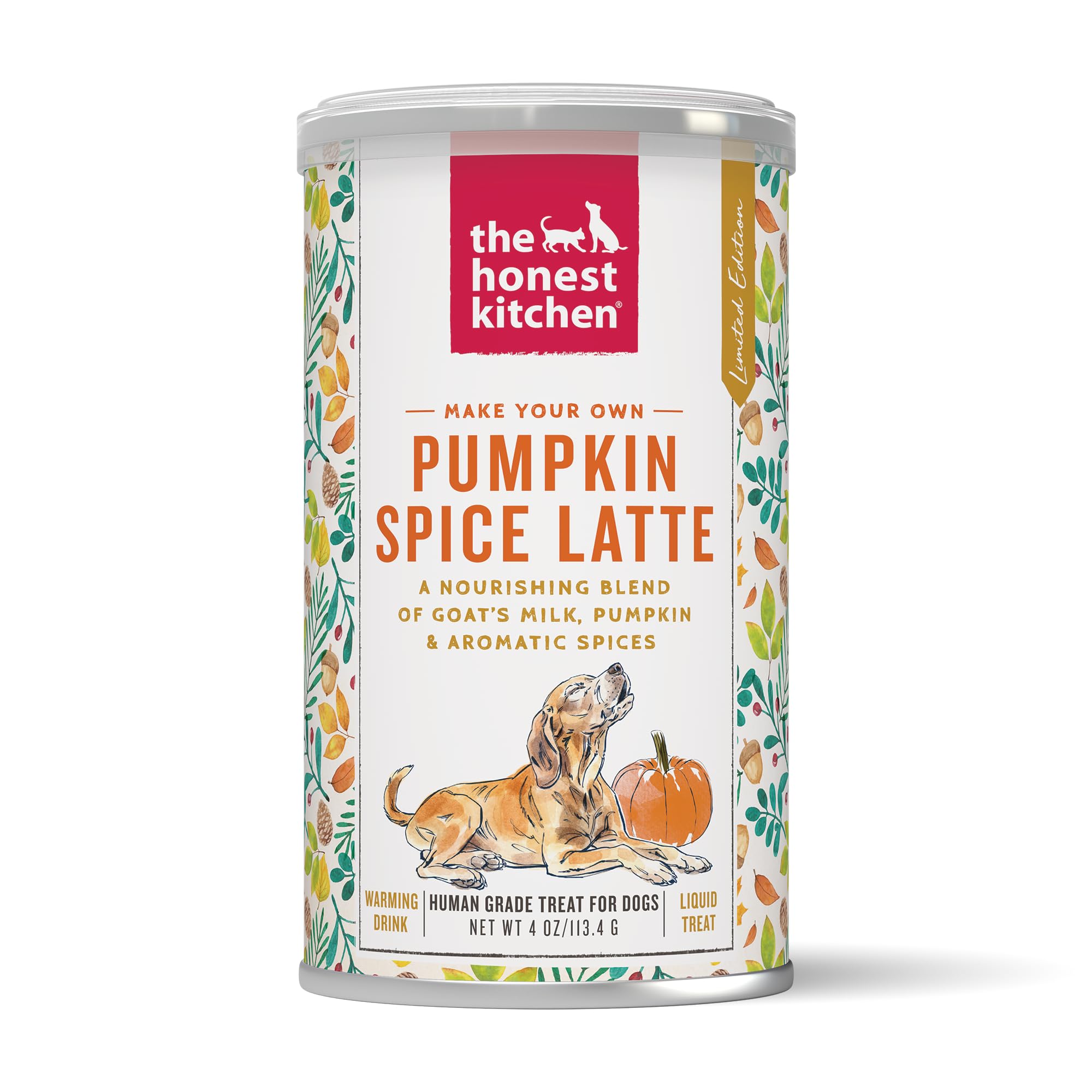 The Honest Kitchen Human Grade Pumpkin Spice Latte, 4oz Canister