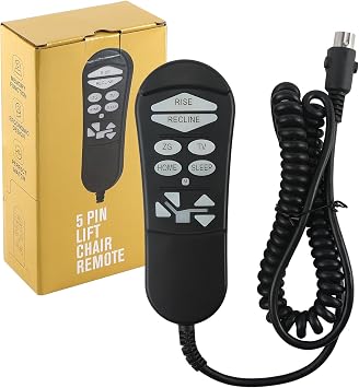 LAWETA ZKAD-5 Lift Chair Remote Control 5-Pin 11-Button Include SIT or Home, Not Twilight,Fits for Golden & Ultra Comfort Dual-Motor Chairs,Replacement for ZKAD-2 ZKAD-3 ZKAD-4