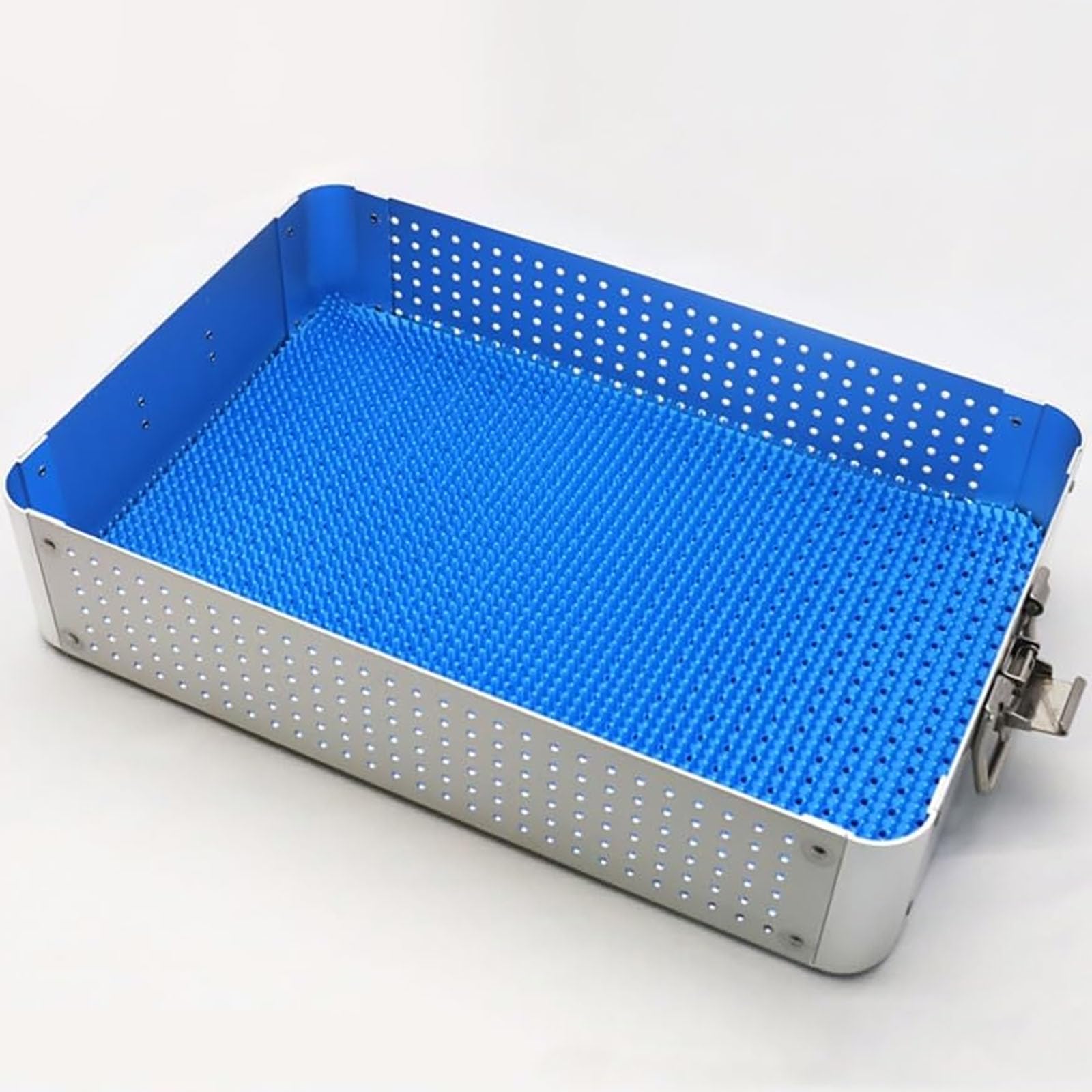 Instrumento Quirúrgico Médico Instrumentos Caja De Desinfección De Aleación De Aluminio Caja De Esterilización De Instrumentos Alta Temperatura Y Alta Presión 42.5x28.5x9cm