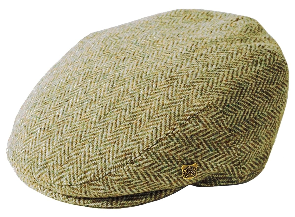 Failsworth Men's Pattern 3397 - Beige Millinery Stornoway Harris Tweed Flat Cap (Latest Version) In Size: Xl (61Cm)