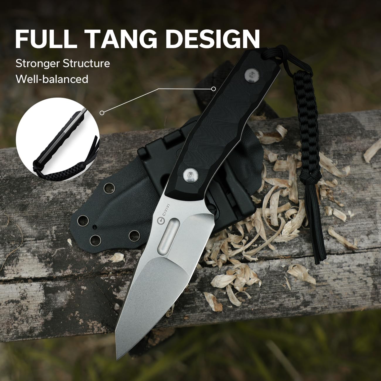 CIVIVI Propugnator And Mini Elementum Fixed Blade, Great EDC Knife Set