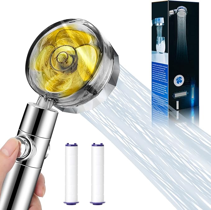 High Pressure Shower Head with Handheld Spray for Low Water Pressure