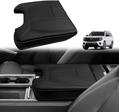 Miniatura 16 de Muslogy Funda para reposabrazos de consola central compatible con Chevy Silverado/Tahoe y GMC Sierra/Yukon 2007-2013, cojín para reposabrazos