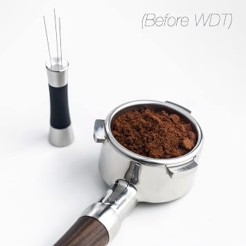 CREMA Grounds Control Bundle - Black & Silver WDT Tool Plus Dosing Funnel 58mm