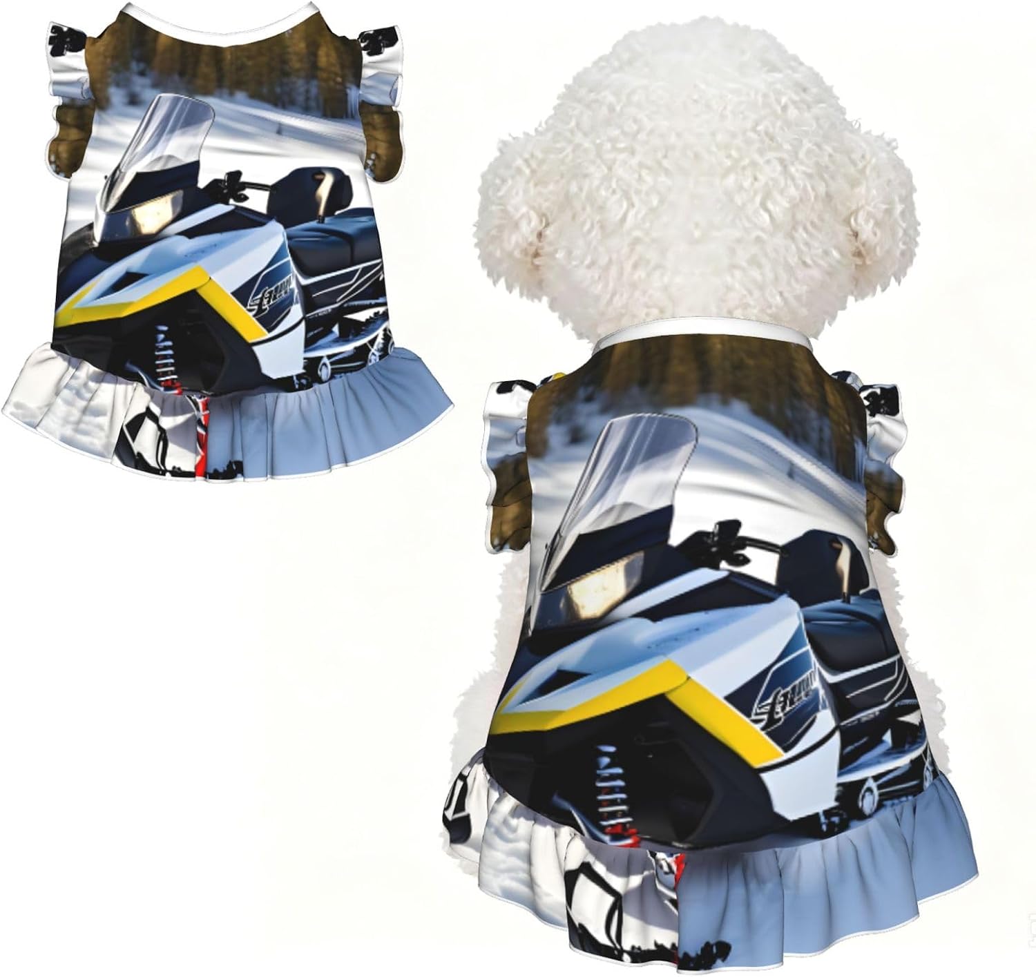 Advanced Snowmobile Large Pet Apparel for Small Dogs-Cute Summer Outfit for Puppy, Soft Breathable Pet Clothes for Cat