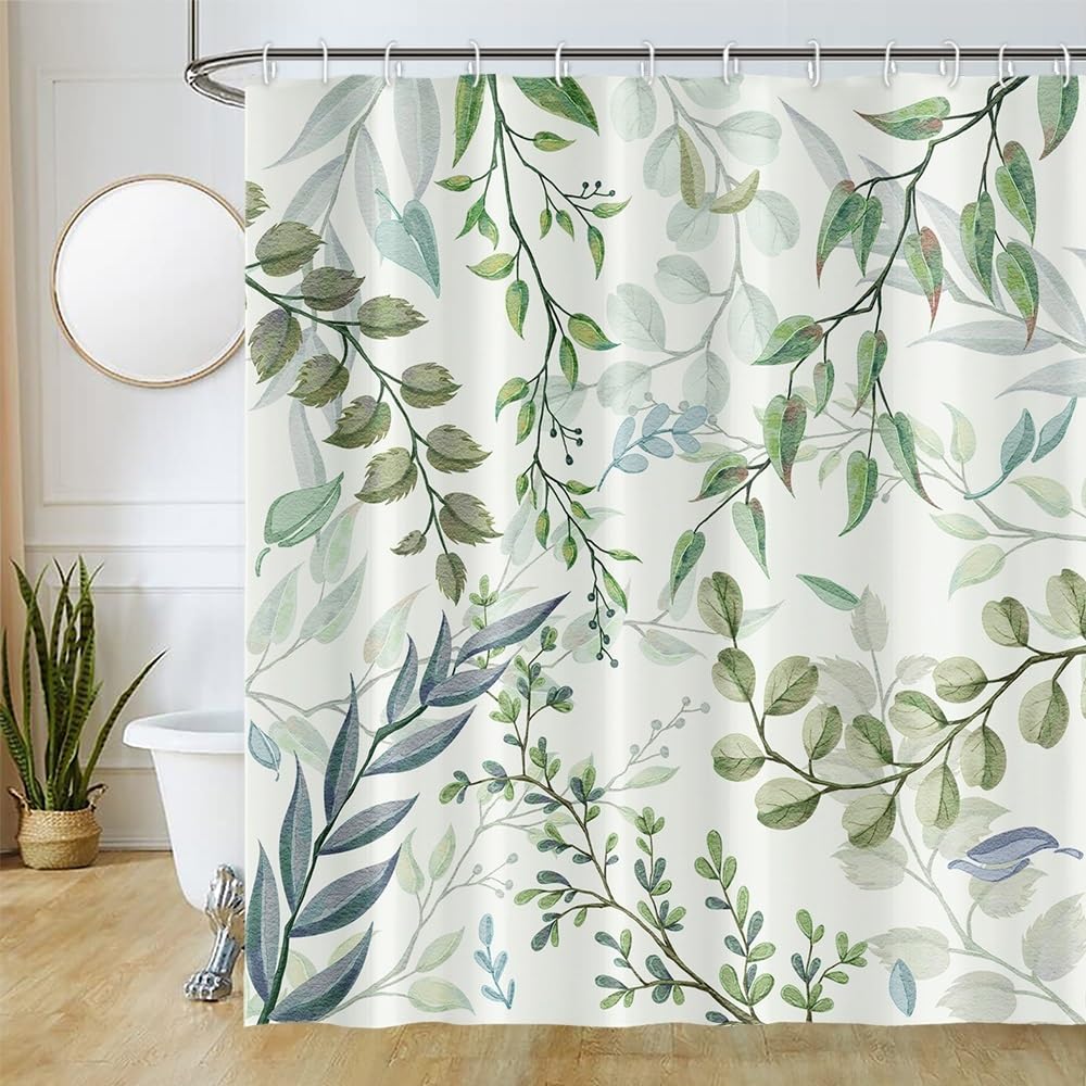 Uiiooazy Eucalyptus Shower Curtain - Image 2