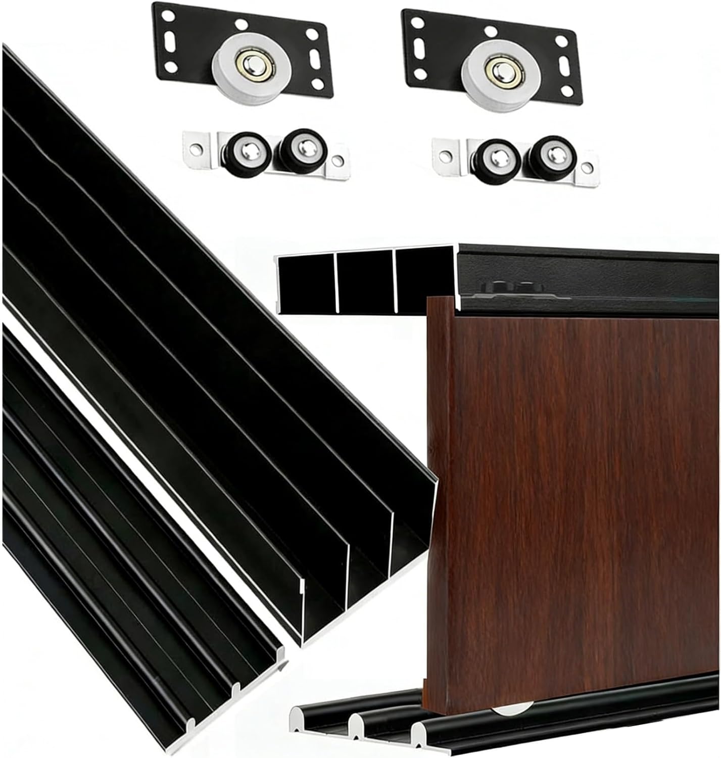 DX-31A-W 工具キャビネット”DX型”(ホワイト) スライド棚・スチール扉付 TRUSCO 最大積載量200kg/台 幅881mm高さ1000mm奥行551mm  DX-31A-W - 【通販モノタロウ】 厚さ0.6～0.7インチのドア用3トラックスライドドアトラック、キャビネットクローゼットルームディバイダー納屋用スライドワードローブ