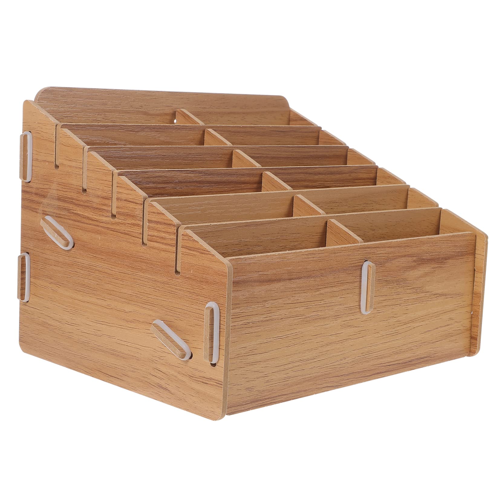 Caja de Cartas de Juego de Madera Diseño Multicuadrícula