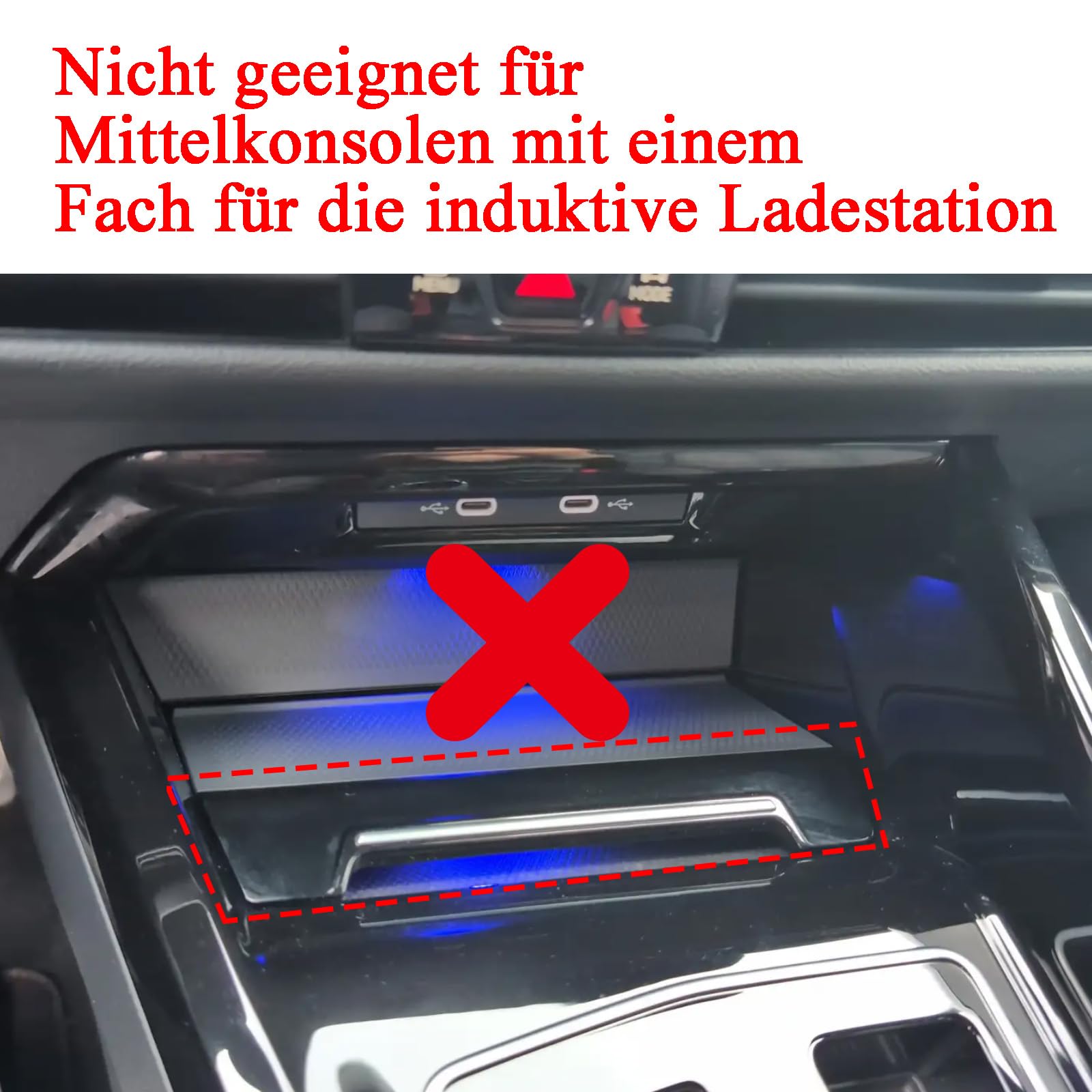 Mittelkonsole Schalttafel Abdeckung Getriebeabdeckung Für VW Golf 8 MK8 2021-2026 Innenraum Zubehör (Karbonoptik)