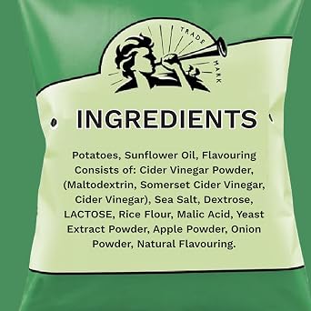 Pipers Burrow Hill Cider Vinegar & Sea Salt Crisps 40g x 24 Packs