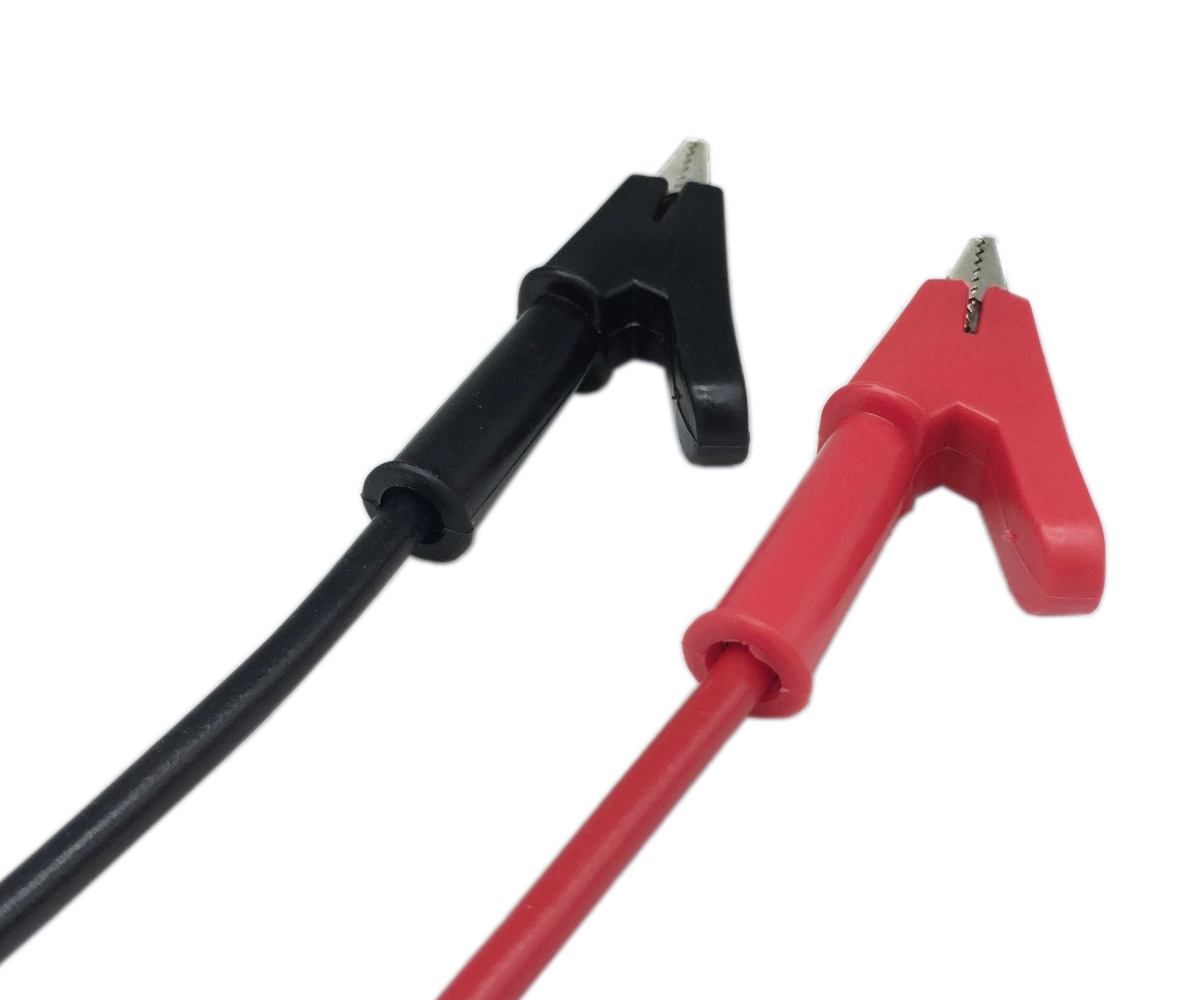 Amazon.co.jp: CERRXIAN 1mワニ口をワニ口クリップに挟む電気器高電圧