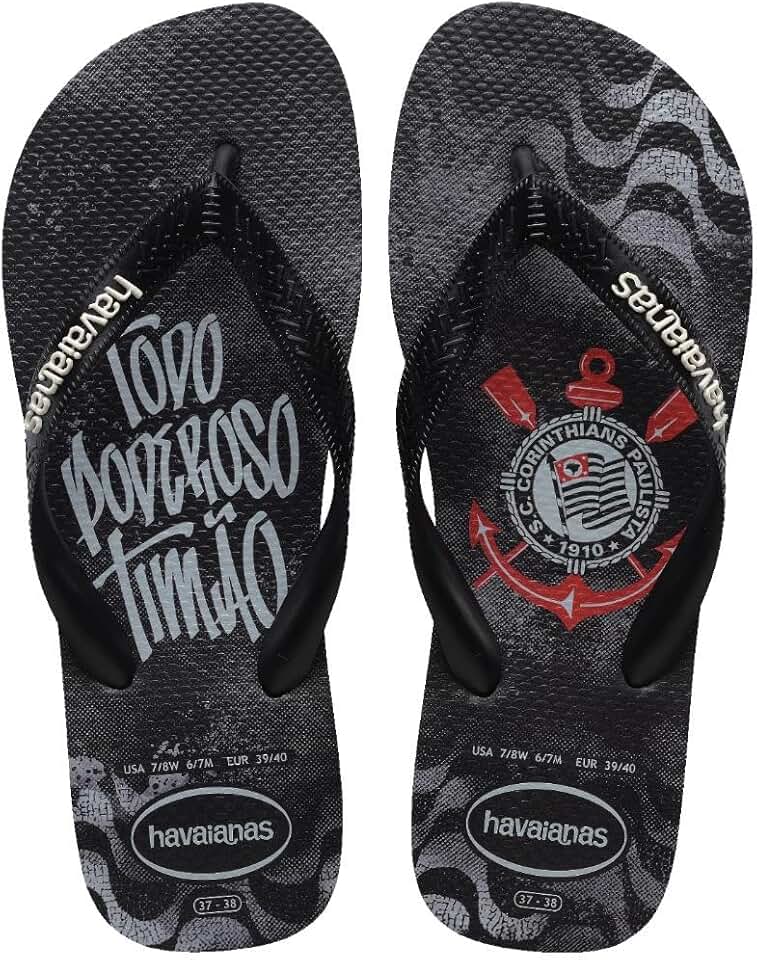 Chinelo Havaianas Top Corinthians masculino